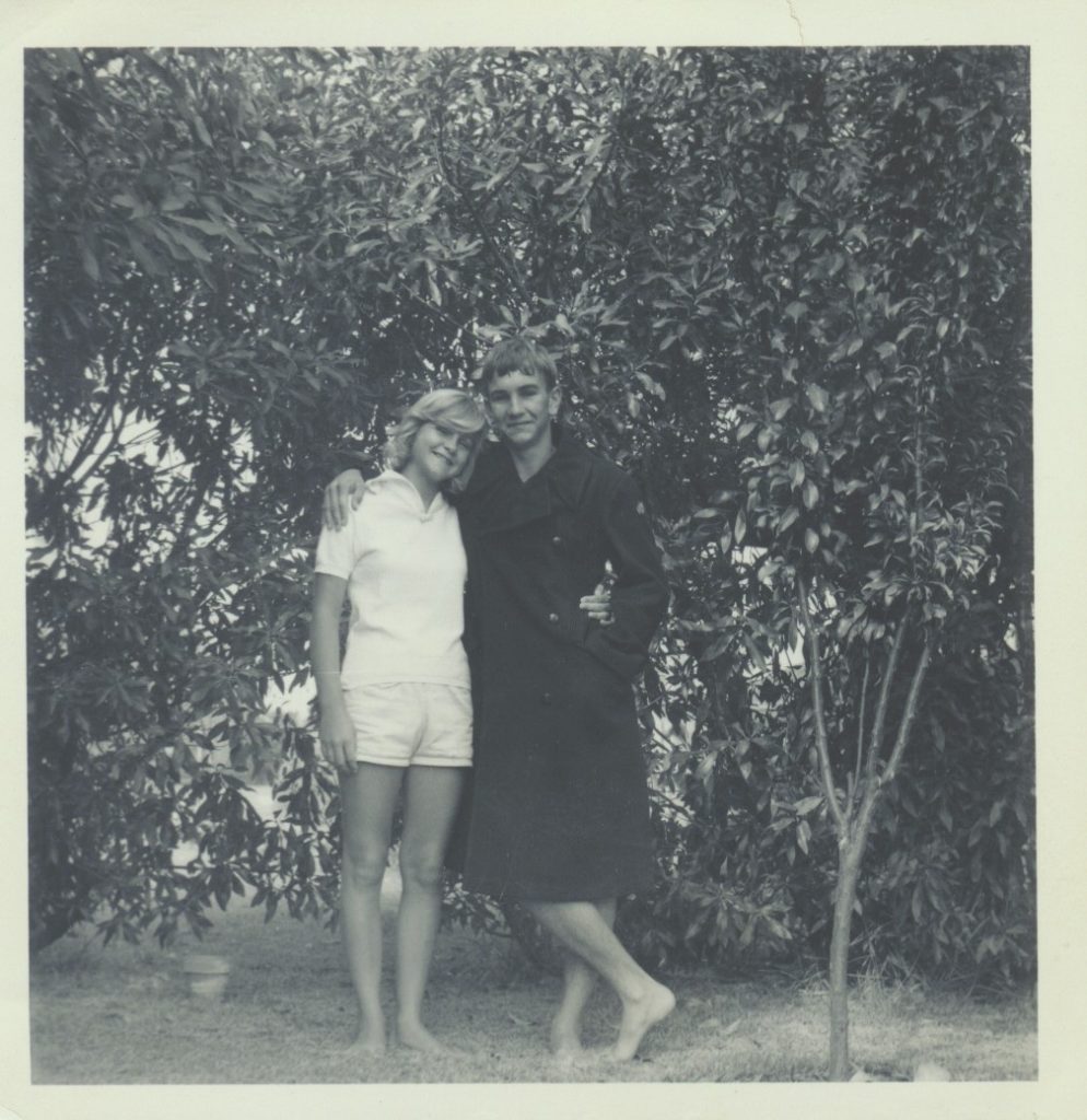 A young girl and a young man in early to mid teens.