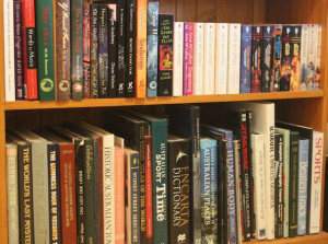 Picture of full book shelf