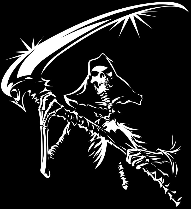 picture of Death as a skeleton with a scythe