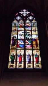Original stained glass window