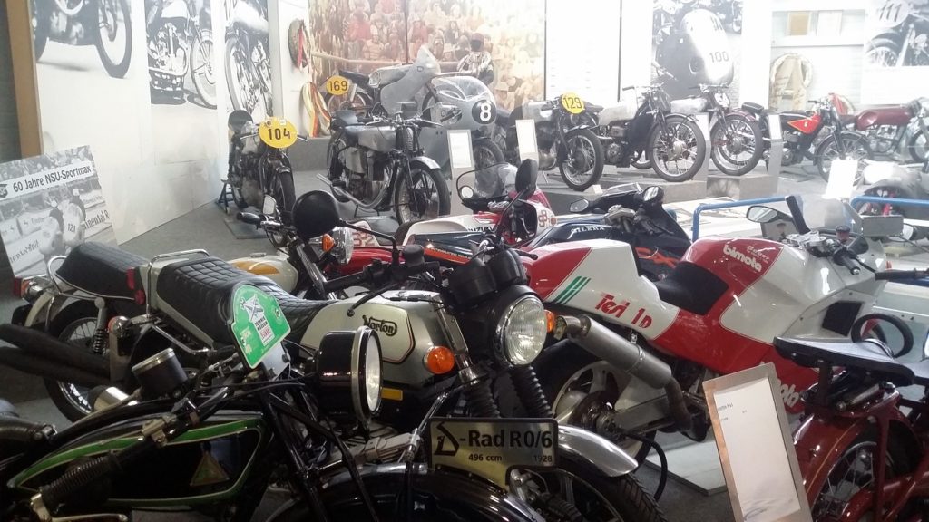 Just a few of the bikes in the museum