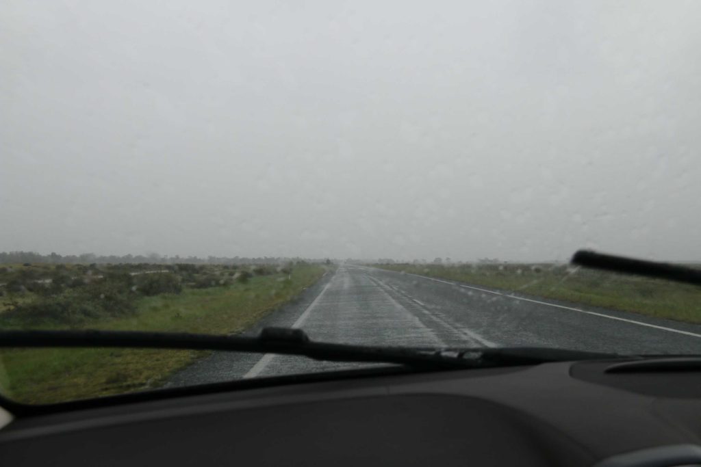 It's raining on the plains