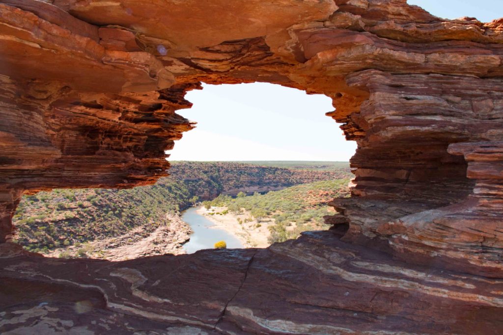 Nature's window, carved by wind and weather