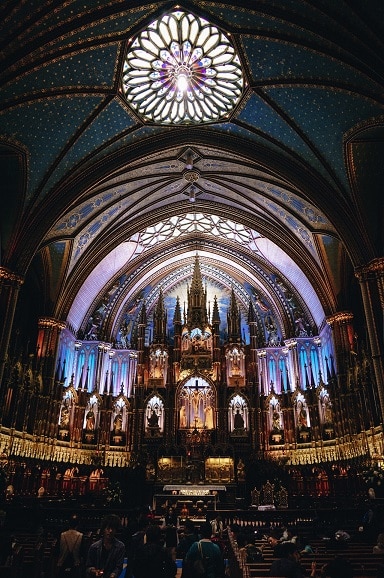 Notre Dame interior Notre Dame interior
