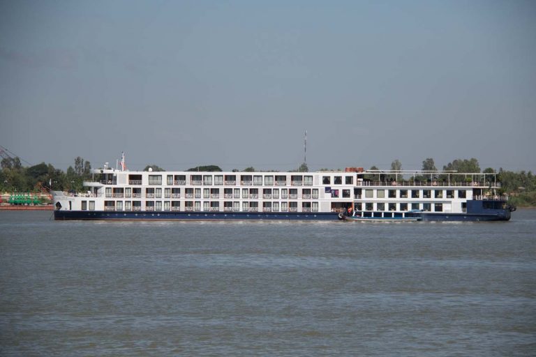 The Amalotus in the middle of the Mekong river