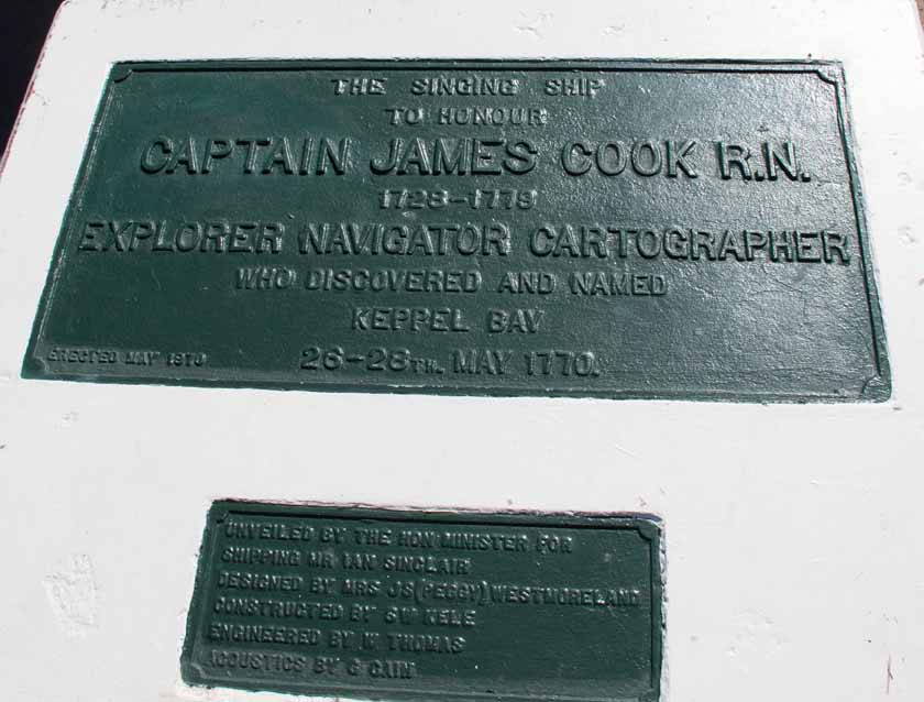 Emu Park Capt Cook plaque