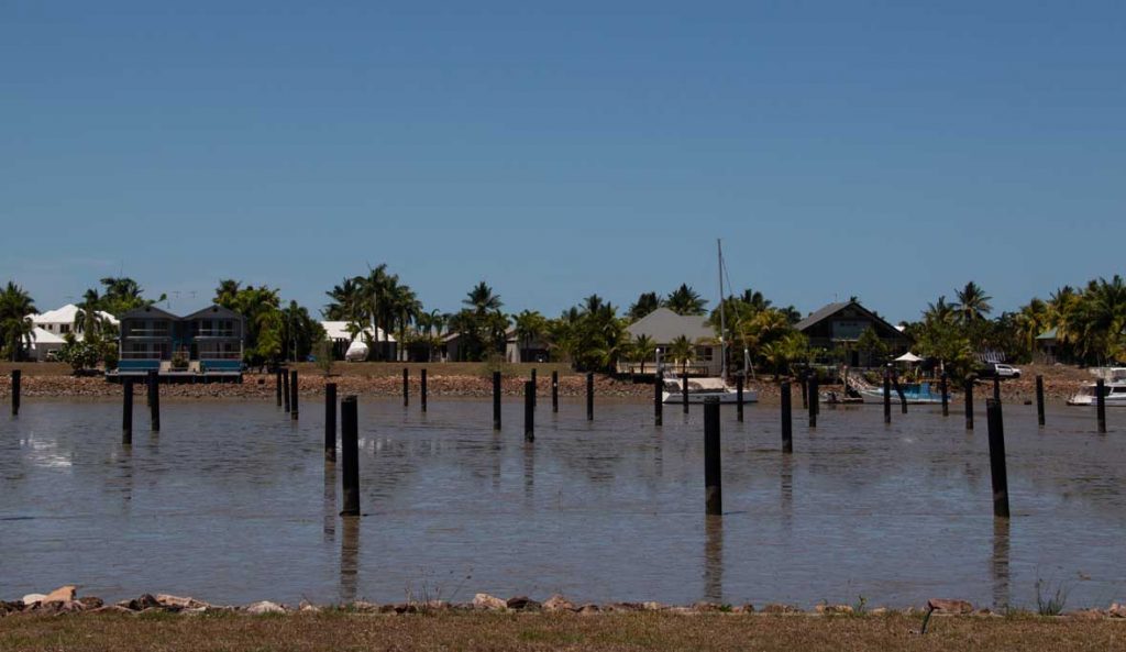 Port Hinchinbrook at Cardwell showing boats at moorings