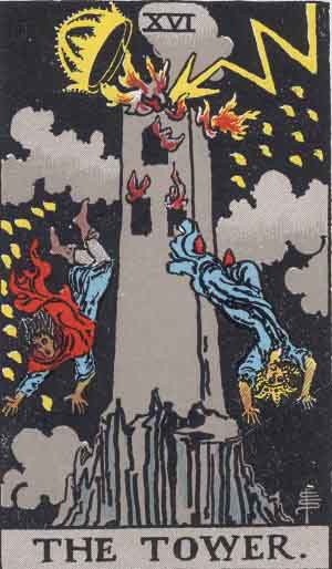 RWS Tarot 16 Tower RWS Tarot 16 Tower