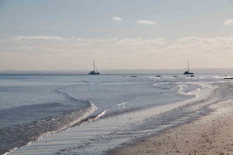 March at beach