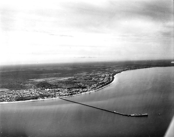 Aerial photograph of Hervey Bay looking north 12 July 1967