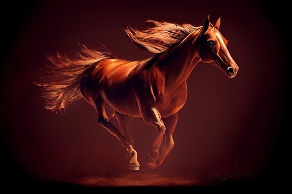 Chestnut horse
