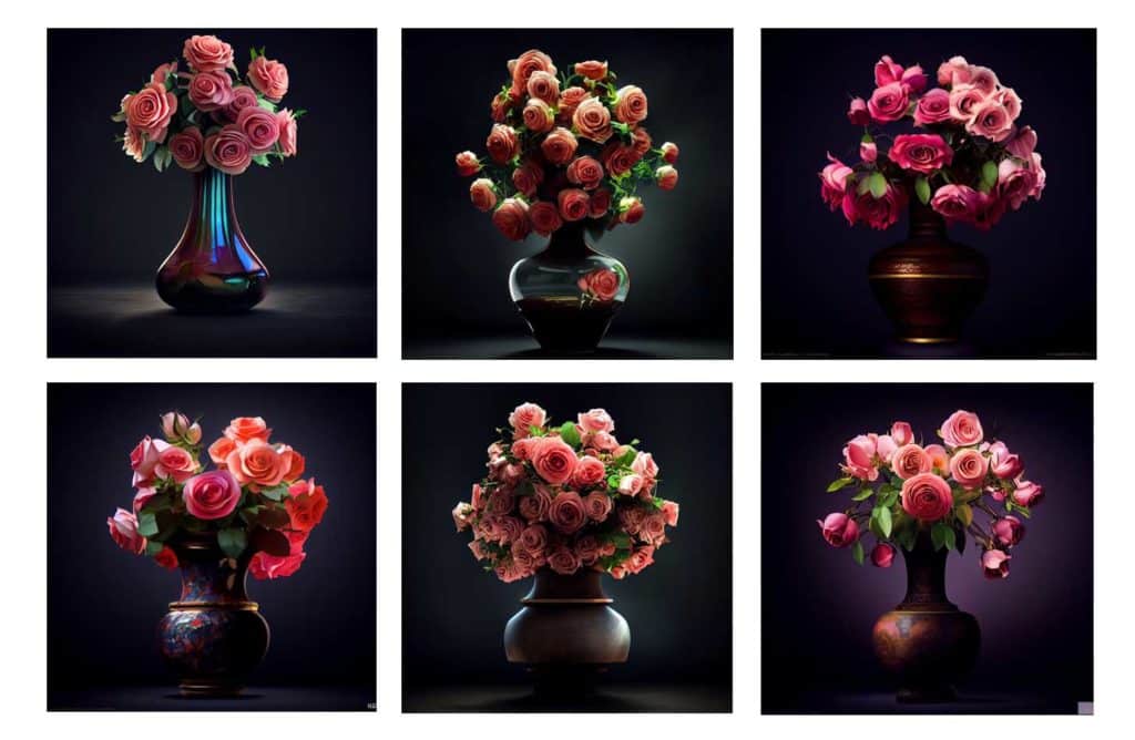 six roses