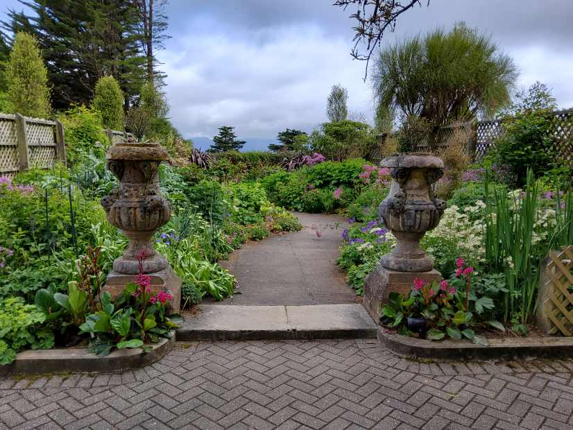 D 15 Larnach castle's beautiful border plantings