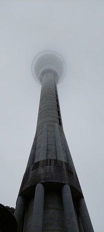 Foggy skytower