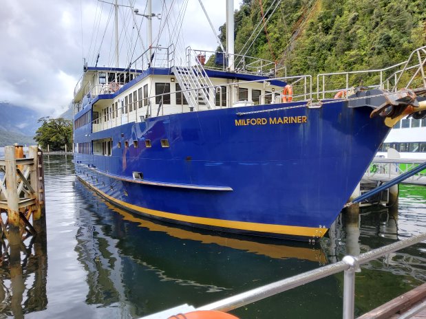 The milford mariner at its dock