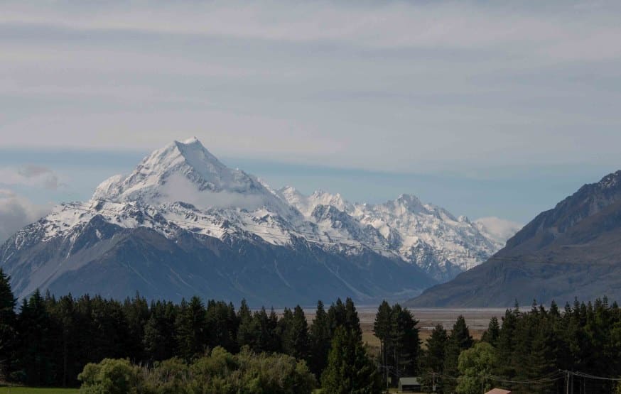 A view of Mt Cook from the helipad