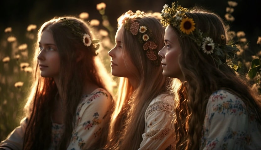 GretavdR three beautiful young long haired women wearing garlan 7d77523d 37d4 4a89 afe3 1c3aa5e5da4f