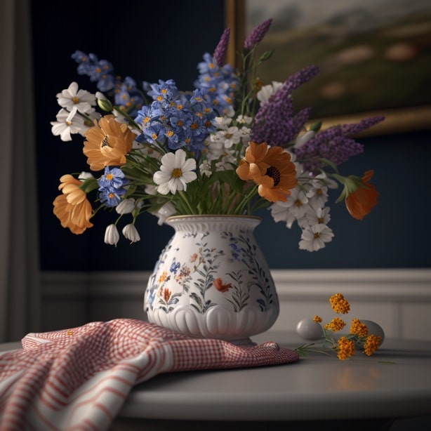 Vase of flowers