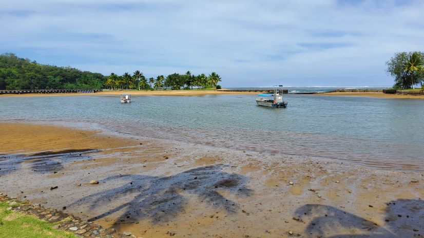 low tide Fiji