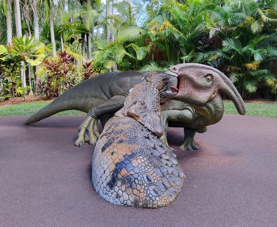 Dino and croc