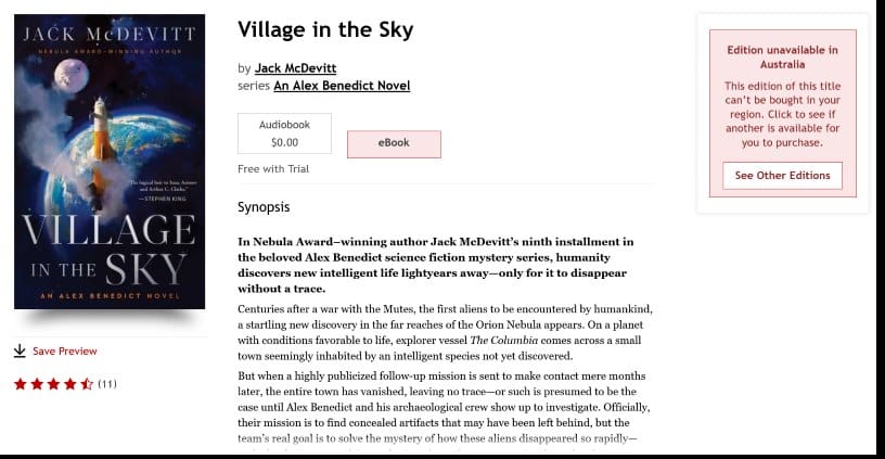 Screenshot 2023 08 03 at 10 22 47 Village in the Sky ebook by Jack McDevitt Rakuten Kobo