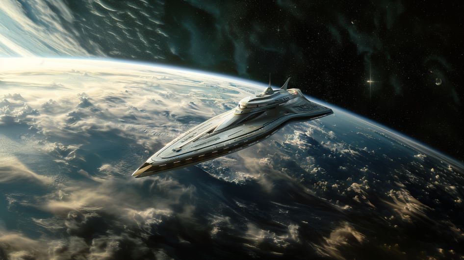 gretavdr photo of a futuristic cruise ship in orbit above a pla 8b7e86c2 3fd6 46b8 9714 5a85a7818e26