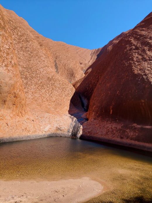 Waterhole Uluru rotated