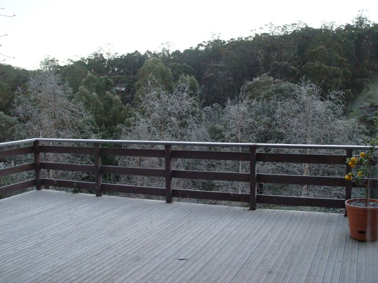 Iced up deck