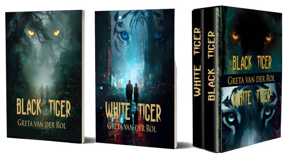 The covers of 3 books in Greta van der Rol's Paranormal series
