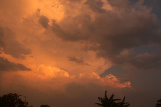 Storm sunset