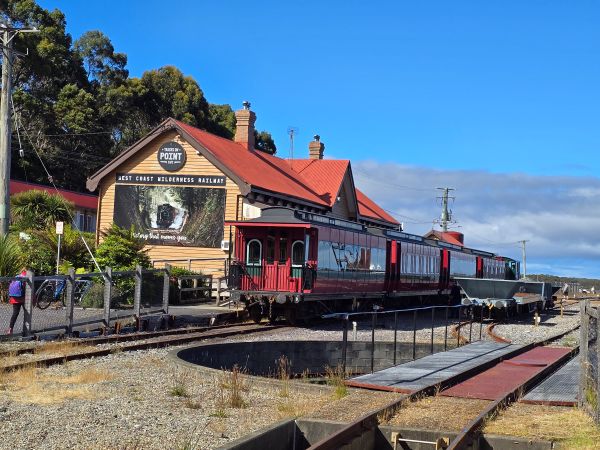 At the station