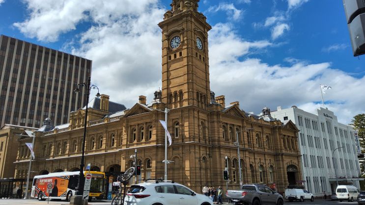 Hobart CBD showing the wonderful Georgian architecture