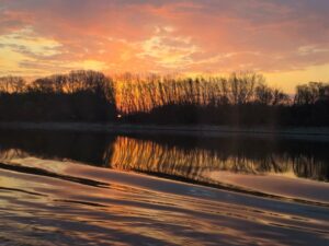 sunrise on the river