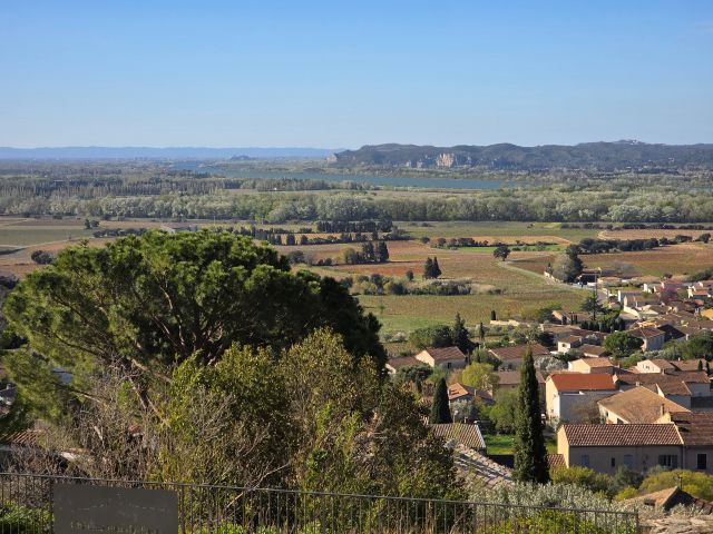 The view of the countryside and the river from the ruins of the Pope's summer palace