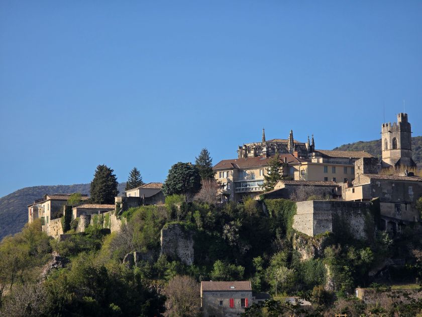 Viviers from the river.